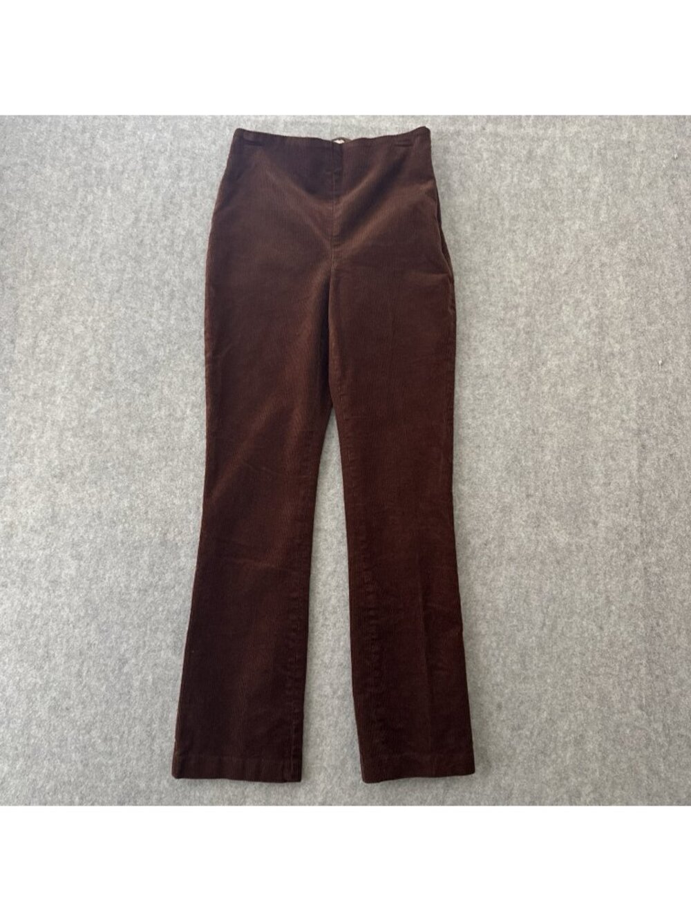 Tuckernuck Ashford‎ Corduroy Pants Womens S Brown Kick Flare Hi Rise Ankle